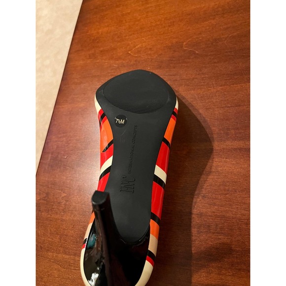 New INC Women’s Multicolored Striped Heels Size 7.5 - Picture 7 of 9